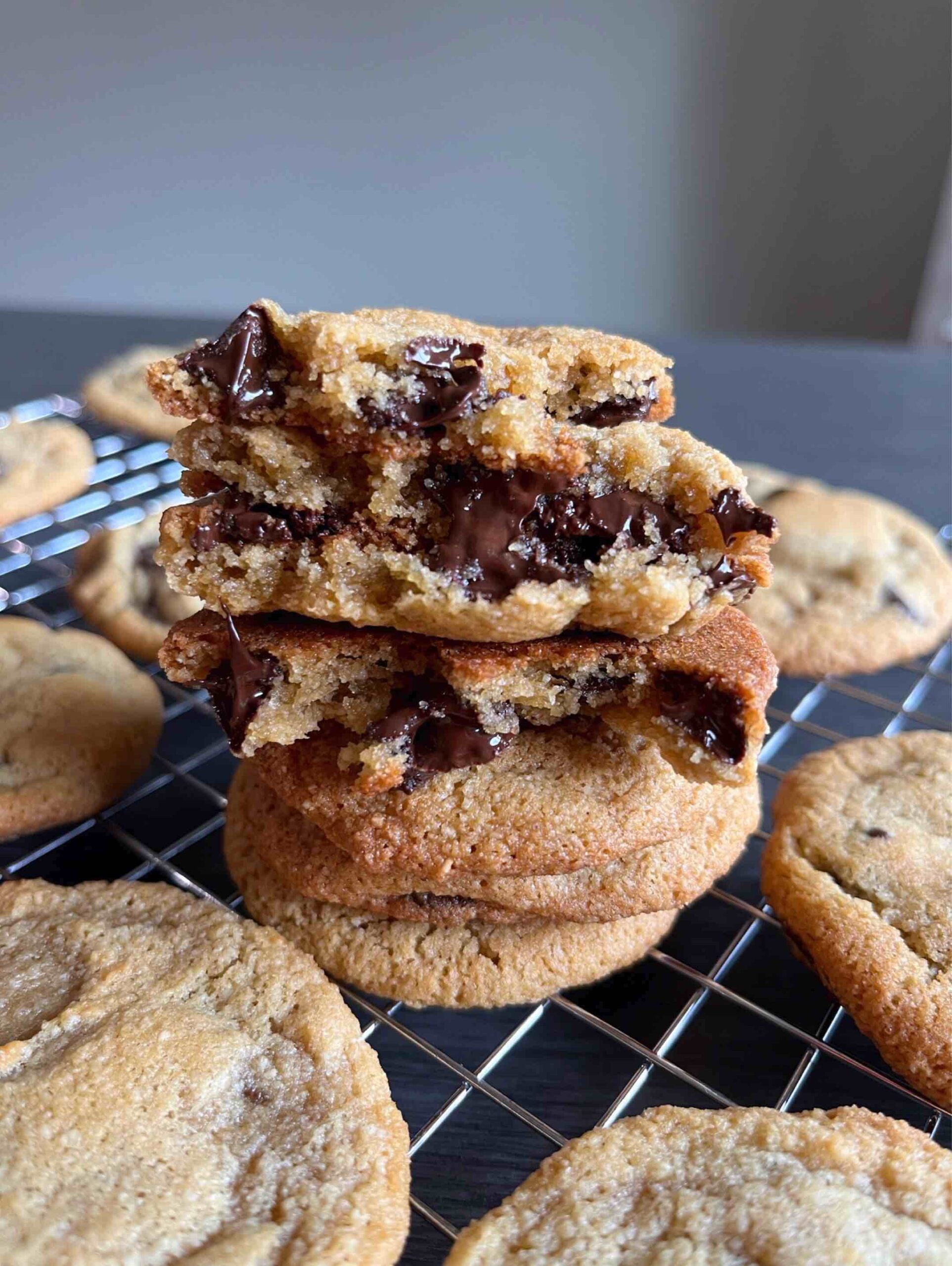 Chewy Almond Flour Chocolate Chip Cookies The Balanced Blood Sugar